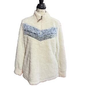 Weatherproof Vintage Super Soft Faux Fur Pullover Medium EUC